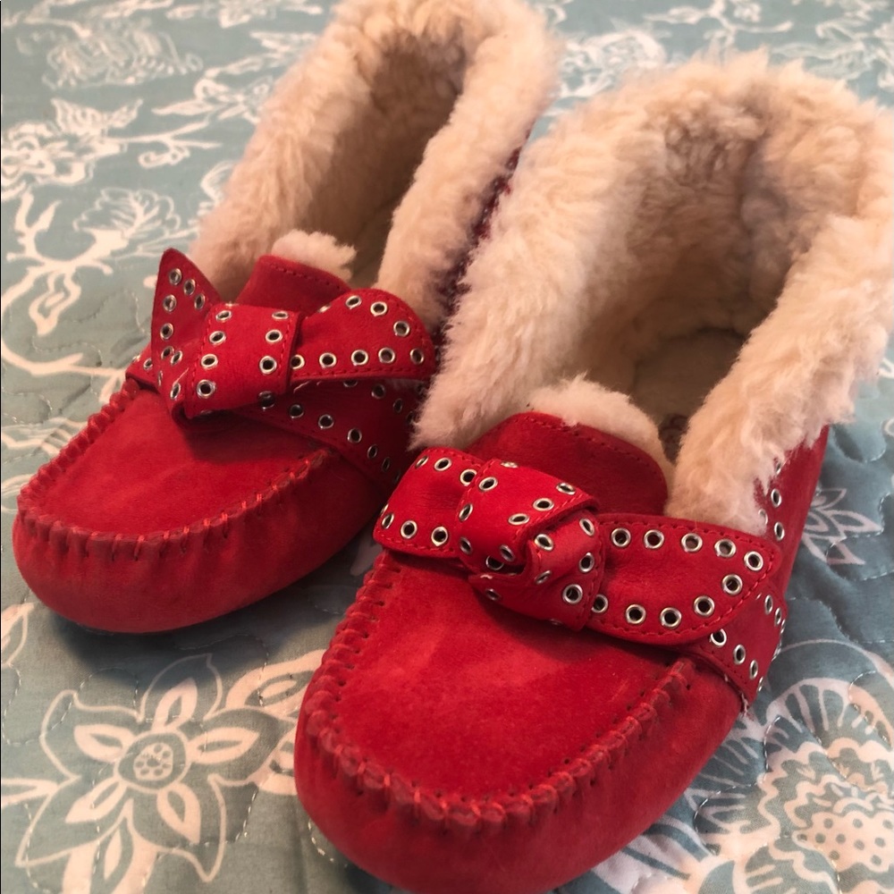 Ugg Polar Slipper Lipstick Red Like New 6
